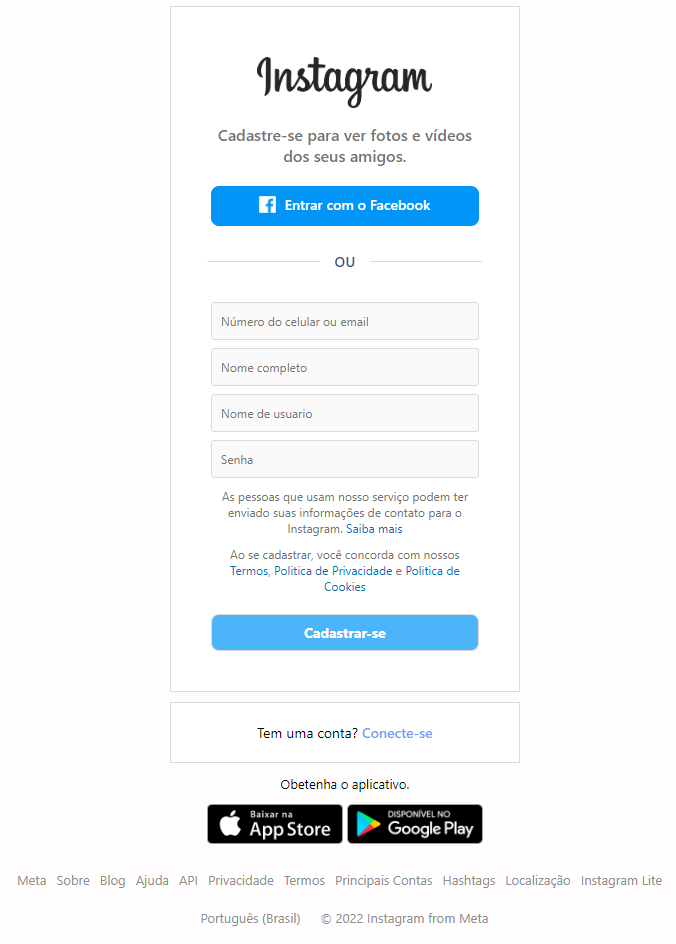 login instagram